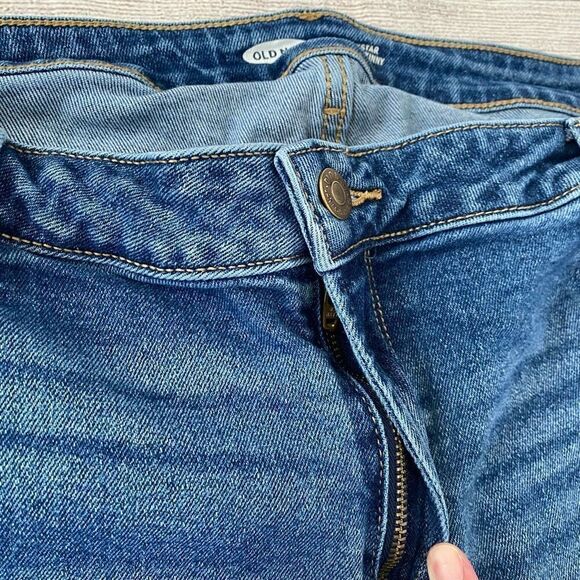 Old navy women 18 rockstar super skinny ripped cotton blend jeans - Picture 4 of 10